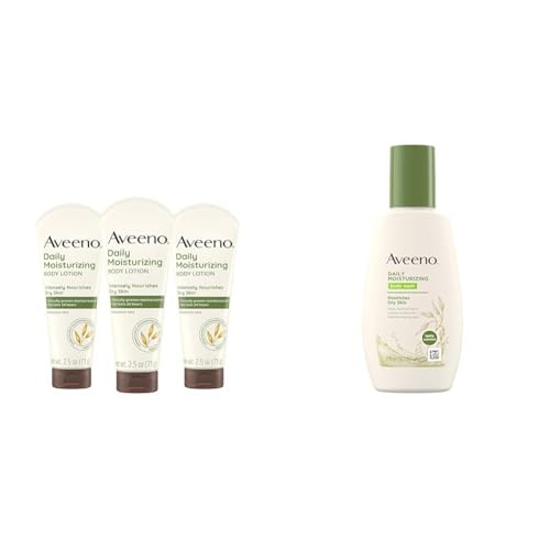 Aveeno Daily Moisturizing Body Lotion Gentle Lotion Nourishes Dry Skin With Moisture & Daily Moisturizing Body Wash 2 Ounce