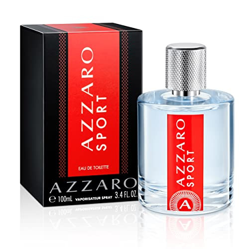 Azzaro Sport Eau De Toilette - Fresh & Clean Mens Cologne - Citrus Aromatic & Woody Fragrance - Everyday Casual Wear - Energizing Scent - Luxury Perfumes For Men 3.4 Fl Oz