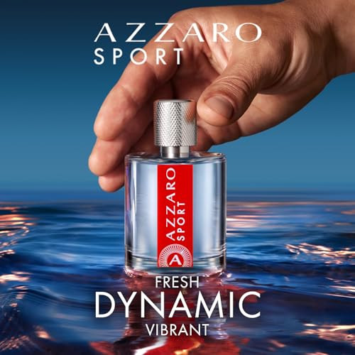 Azzaro Sport Eau De Toilette - Fresh & Clean Mens Cologne - Citrus Aromatic & Woody Fragrance - Everyday Casual Wear - Energizing Scent - Luxury Perfumes For Men 3.4 Fl Oz