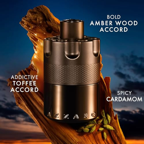 Azzaro The Most Wanted Eau De Parfum Intense - Seductive Mens Cologne Set ( 145 Value)- 2-Piece Set With Full Size + Travel Size Fragrances - Lasting Wear