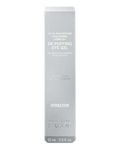 Babor Doctor De-Puffing Eye Gel Moisturising Eye Cream Cooling Gel Texture Anti-Wrinkle Radiant Eye Area Eye Care With Multimolecular Hyaluronic Acid Vegan Formula 15 Ml