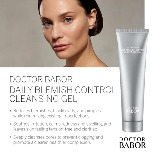 Babor Doctor Daily Blemish Contorl Cleansing Gel With Salicylic Acid For Oily Skin Deep Pore Cleanser To Help Reduce The Appearance Of Blemishes