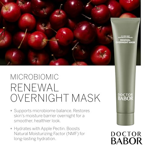 Babor Doctor Microbiomic Renewal Overnight Mask (75Ml) - Vegan Skincare For Dry Skin - Face Mask With Hyaluronic Acid For Hydration Radiance And Luminosity