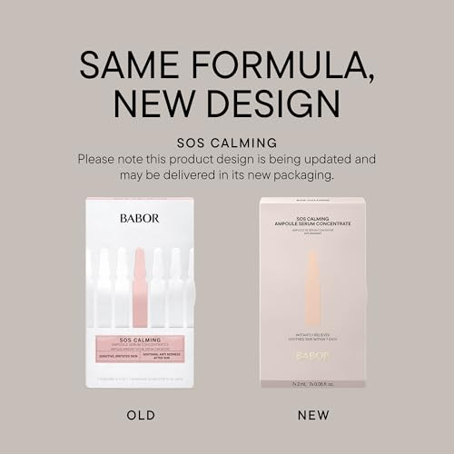 Babor Sos Calming Ampoule Serum Concentrates Soothing Serum To Treat Irritated Skin Reduce Redness And Strengthen Skin Barrier 7 Day Treatment
