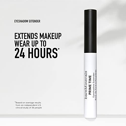 Bareminerals Prime Time Eyeshadow Extender Primes + Smooths Eyelids For Eyeshadow Application 24-Hour Wear Crease-Proof Waterproof Vegan