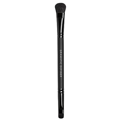 Bareminerals Dramatic Definer Eye Duo Brush Flat Eyeshadow Brush To Build Color Rounded Small Brush To Line + Define Eyes Synthetic Fibers Vegan