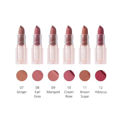 Bbia Bbia Last Powder Lipstick Series2 5P Bundle Set (07 11) / Full-Coverage Non-Drying Matte FinishWeightless Velvet Texture Long-Lasting Mlbb Vegan Korea Lip Makeup