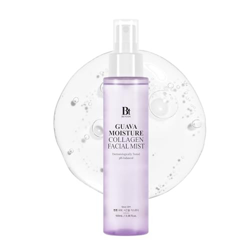 Benton Guava Moisture Collagen Facial Mist Korean Skin Care Fine Mist Spray With Jeju Guava Low Molecular Collagen & Hyaluronic Acid Hydrating & Firming 3.38 Fl Oz (100Ml)