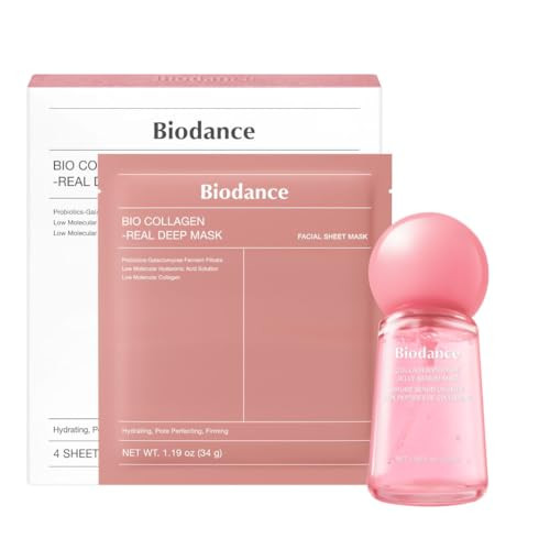 Biodance スキンケア5点セット ピンクライン Biodance 24/7 Collagen Glow Set: Collagen Peptide Jelly Serum Mist