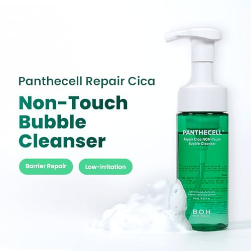 Bioheal Boh Panthecell Repair Cica Bubble Facial Cleanser 5.07 Fl Oz Self-Foaming Face Wash For Acne-Prone & Sensitive Skin Gentle Barrier Repair Cleansing Foam With Panthenol Non-Irritating