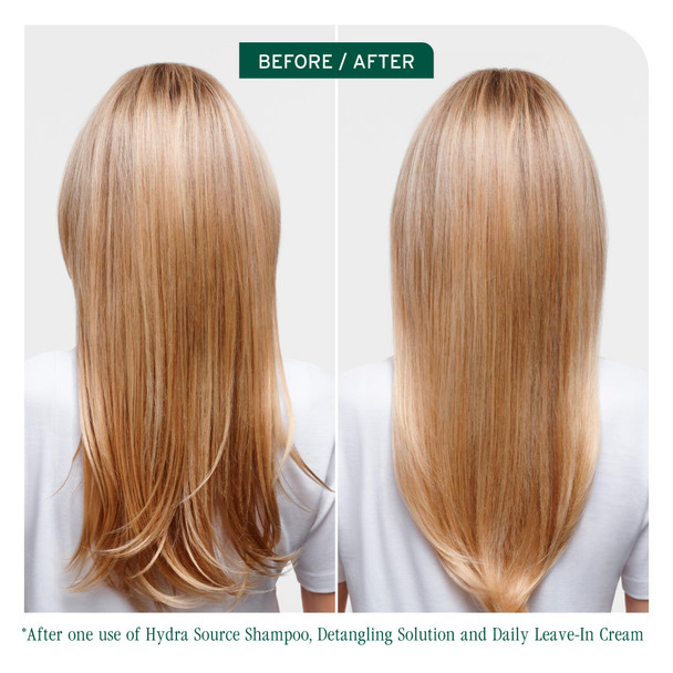 Biolage Hydra Source Leave-In Cream - Instantly Moisturizes & Seals Split Ends For Dry Hair With Fermented Aloe & Micro-Filtered Hyaluronic Acid