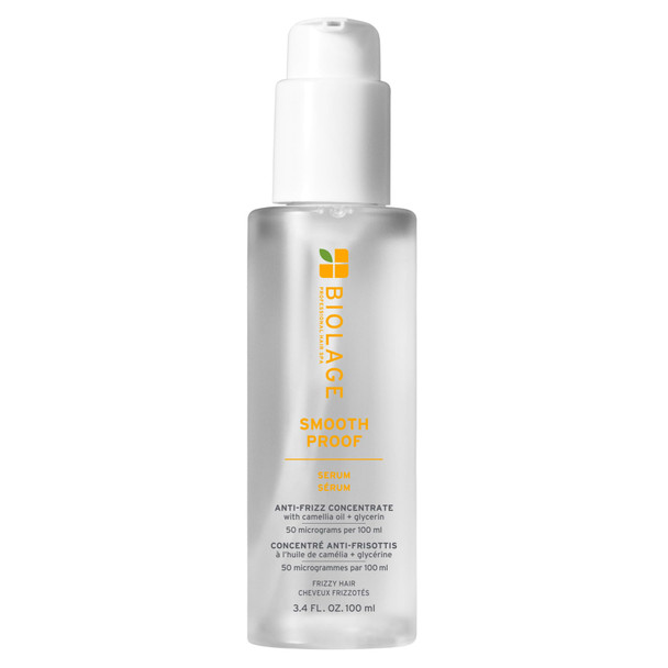 Biolage Smooth Proof Serum - Hydrates & Heals Brittle Strands Frizz Control Hair Serum For Frizzy Hair With Micro-Dosed Camellia Oil & Glycerin