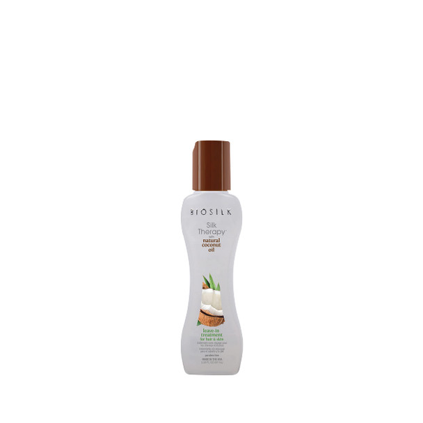 Farouk Biosilk Silk Therapy Organic Coconut Oil Leave-In Treatment For Hair & Skin 0.14 Ounce