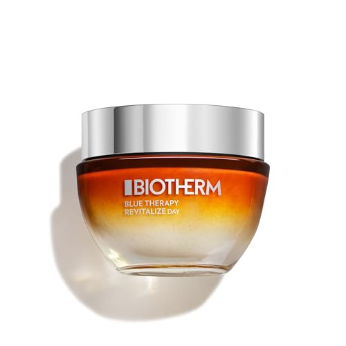 Biotherm Blue Therapy Amber Algae Revitalize Day Cream Anti-Aging Moisturizer For Dehydrated And Mature Skin With Amber Algae Nourishing And Firming Formula For A Glowing Complexion 1.7 Fl. Oz