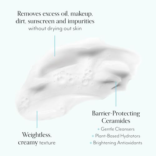 Bliss One & Done Daily Cream Facial Cleanser With Ceramides - Moisturizing Face Wash For Dry Skin And Mighty Marshmallow + Vitamin C Whipped Mask - Brighten & Hydrate