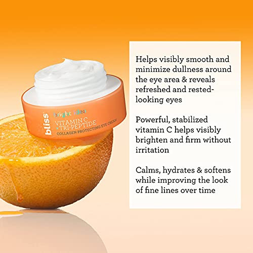 Bliss Bright Idea Vitamin C Eye Cream & Glow + Hydrate Serum Duo Brightening Under Eye Cream & Hyaluronic Acid + Niacinamide Serum Hydrating & Radiance-Boosting Skincare Set