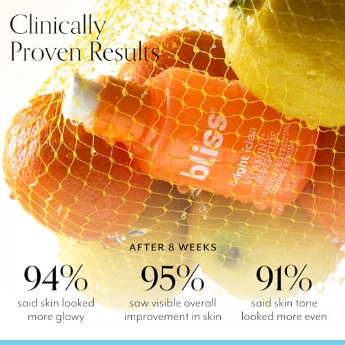 Bliss Complete Radiance Skincare Set - Vitamin C Serum Hydrating Toner & Brightening Moisturizer - Anti-Aging Dark Spot Reduction Skin Brightening & Hydration - Clean Vegan & Cruelty- 3 Pack