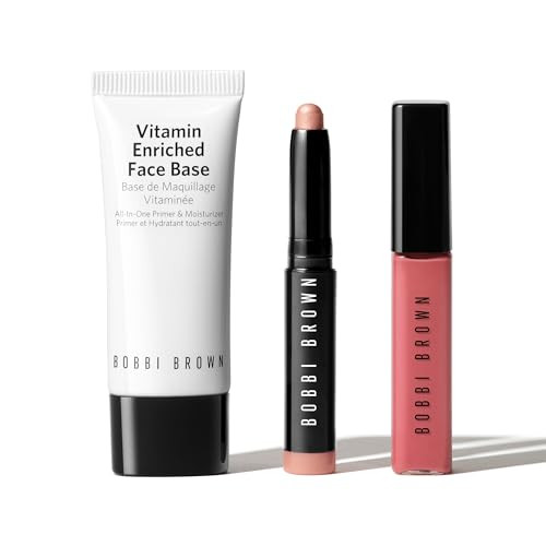 Bobbi Brown Best Of Bobbi Brown Minis Set Includes Vitamin Enriched Face Base Long-Wear Cream Shadow Stick In Golden Pink & Crushed Oil-Infused Gloss In Romantic