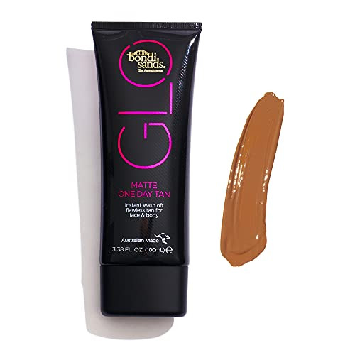 Bondi Sands Glo Matte One Day Tan Instantly Provides A Flawless Bronze Finish For Face & Body Transfer And Water Resistant 100 Ml/3.38 Oz