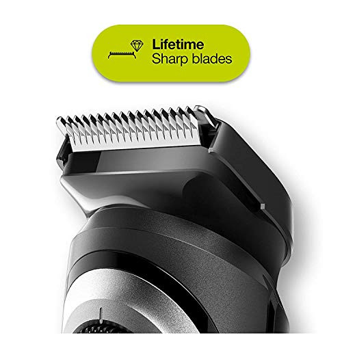 Braun Beard Trimmer Hair Clippers For Men Cordless & Rechargeable Mini Foil Shaver With Gillette Proglide Razor Black/Silver 6 Piece Set