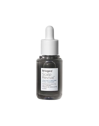 Briogeo Scalp Revival Charcoal + Tea Tree Scalp Treatment Leave-In Serum For Dry Flaky Or Itchy Scalp Hydrating & Balancing Vegan & Cruelty 1 Oz