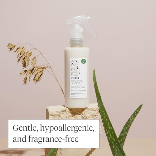 Briogeo Be Gentle Be Kind Aloe + Oat Milk Ultra Soothing Detangling Spray Fragrance- Leave-In For Sensitive Scalp & Hair Silicone- Vegan & Cruelty- 6 Fl Oz