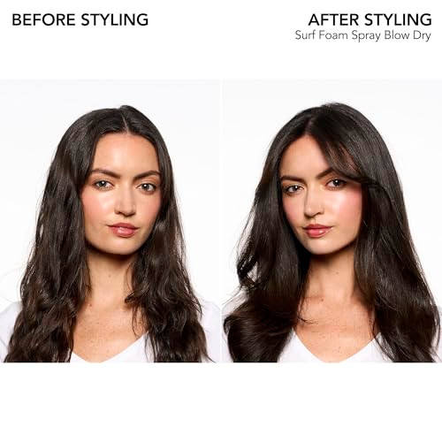 Bumble And Bumble. Surf Foam Spray Blow Dry Hair Lightweight Volume Mousse Adds Beachy Texture + Hold Uv Protection For Fine To Medium Wavy Straight Hair Types 4 Ounce