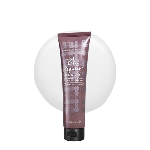 Bumble And Bumble. Repair Blow Dry Heat Protective Styling Cream For Damaged Hair + Smoothing Seals Split Ends And Prevents Breakage For Medium To Thick Curly Wavy Straight Hair Types 5 Fl Oz