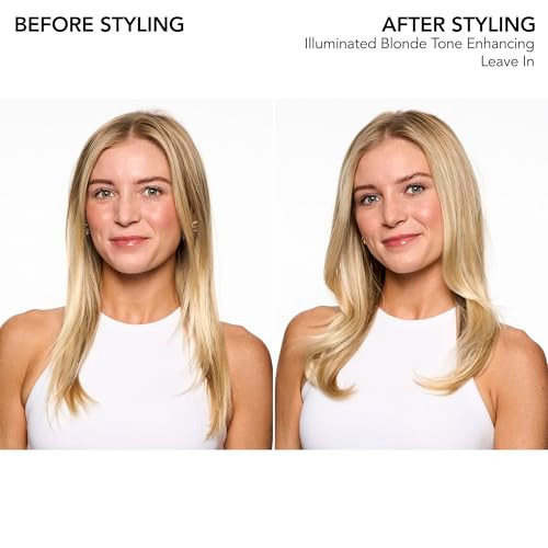 Bumble And Bumble. Illuminated Blonde Tone Enhancing Purple Leave-In Treatment Spray Neutralize Brassiness Heat Protection Hydrating Anti Frizz Color Safe Curl Wavy Straight 4.2 Fl Oz