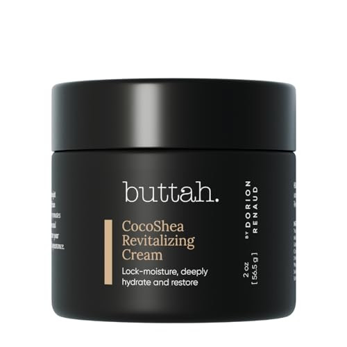 Buttah. By Dorion Renaud Buttah Skin Cocoshea Revitalizing Cream 2Oz - Natural & Organic African Shea & Cocoa Butter - Best Face Moisturizer For Dry Skin - Skin Protectant For Melanin Rich Skin - Black Owned Skincare