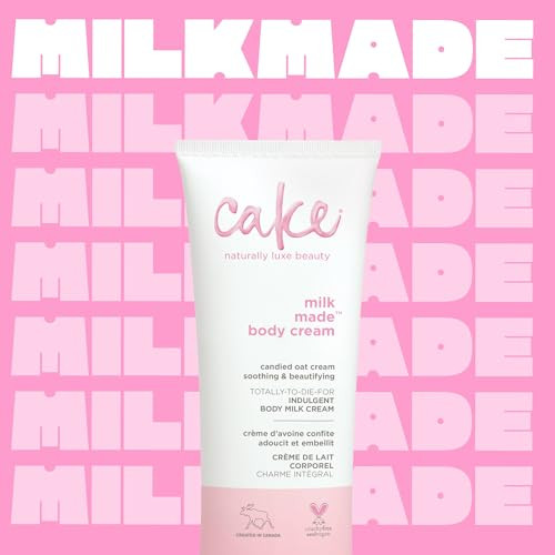 Cake Beauty Shea Butter Body Cream Body Lotion For Women Dry Skin Basic Milk Made Indulgent 7 Fl Oz