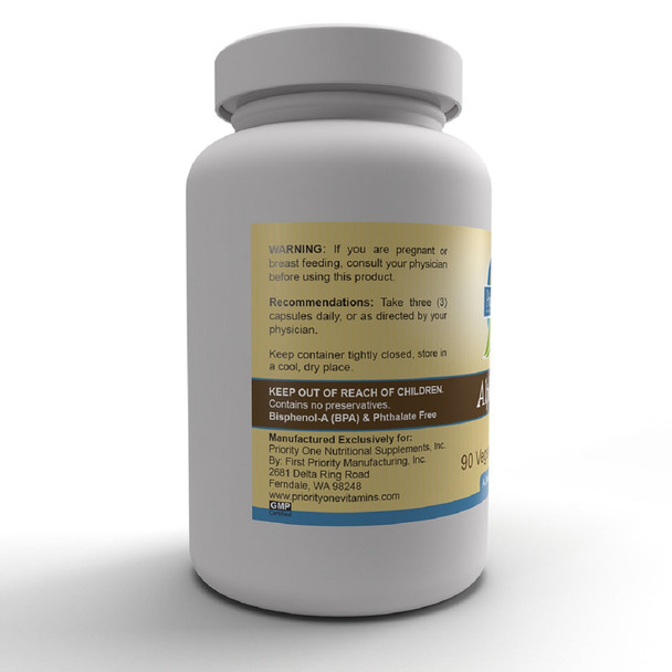 Priority One Alpha Gtf 90 Vegetarian Capsules