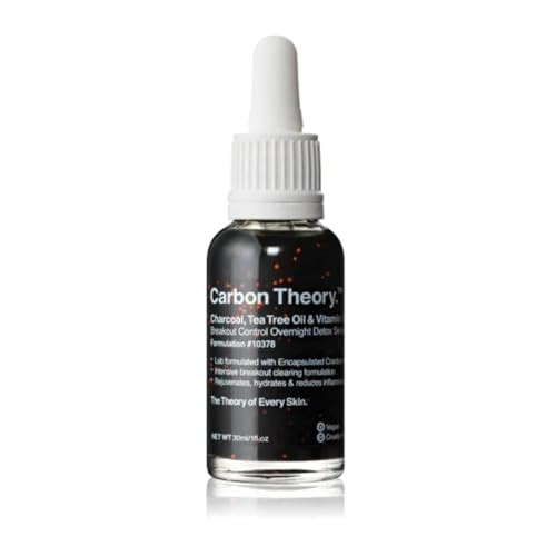 Carbon Theory Charcoal Tea Tree Oil & Vitamin E Overnight Detox Facial Serum 30Ml