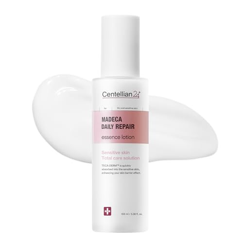 Centellian 24 Madeca Daily Repair Essence Lotion (3.38Fl Oz) - Deep Hydration & Soothing For Sensitive Skin Lightweight Non-Irritating Korean Skin Care. Teca Derm Centella Biome Water