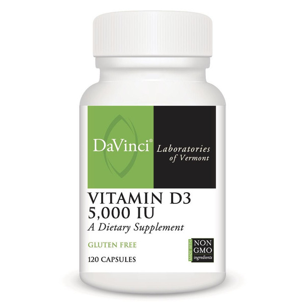 DaVinci Labs Vitamin D3 5000 IU 120 Capsules