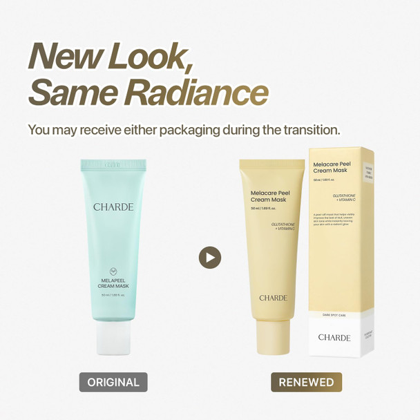 Charde Peel Off Cream Mask For Dark Spots Cream To Clear Mask For Brighter More Even Looking Skin At Home Care Routine 50Ml