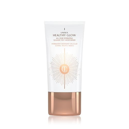 Charlotte Tilbury Unisex Healthy Glow Skin Tint - Hydrating Tinted Moisturizer Enriched With Bronzing Tan Pigments For A Natural-Looking Tan & Glowy Skin