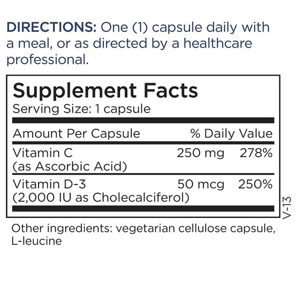 Metabolic Maintenance  Vitamin D3 2000 IU  120 Capsules