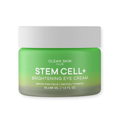 Clean Skin Club Brightening+ Stem Cell Eye Cream Reduces Dark Circles & Puffiness Fragrance 1.2 Fl Oz (Pack Of 1)