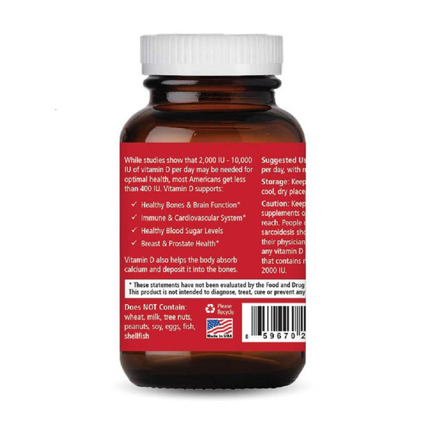 Pure Essence Vitamin-D 5000 Iu 30 Vegi-Caps