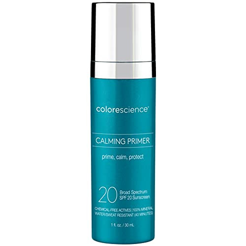 Colorescience Calming Perfector Face Primer Water Resistant Mineral Sunscreen Broad Spectrum 20 Spf Uv Skin Protection 1 Fl Oz