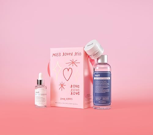 Dearklairs Most Loved Skincare Set - Unscented Toner Vitamin Serum E Mask Korean Glass Skin Routine Sensitive Skin-Friendly Valentines Gifts For Women Hydrating Revitalizing