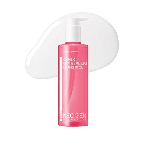 Dermalogy By Neogenlab Calming Cleansing Oil Cica Tree Micellar Formula For Sensitive Skin Deep Makeup & Sunscreen Remover Korean Skincare K-Beauty 10.14 Fl Oz (300 Ml)