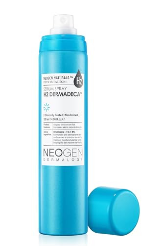 Dermalogy By Neogenlab [K-Beauty] Neogen H2 Dermadeca Serum Facial Spray 80% Hydrogen-Water Face Mist Hydrating Serum W/Niacinamide Vitamin C & Centella 4.06 Fl Oz