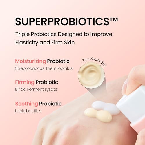 [K-Beauty] Neogen Dermalogy Probiotics Double Action Face Serum W/Lactobacillus Bifida & Collagen Firming Glass Skin Serum Moisturizer 1.54 Fl Oz