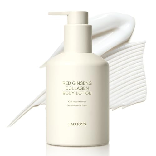 Donginbi Lab 1899 Red Ginseng Collagen Body Lotion - Glowing Body Moisturizer For Dry Skin Vegan Neck Creams For Tightening And Firming Korean Ginseng Skin Care Gifts For Women 8.45 Floz