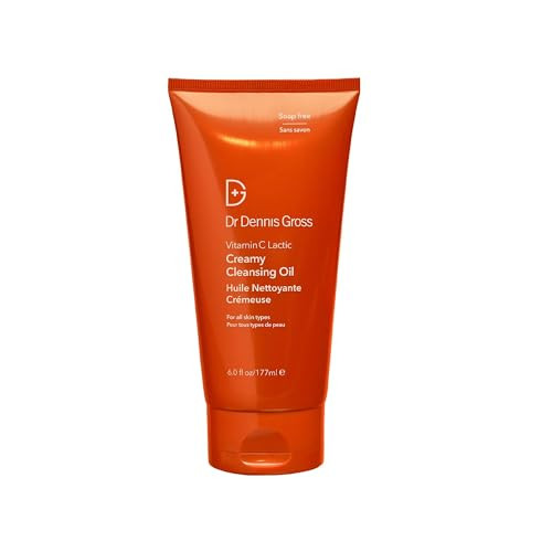 Dr Dennis Gross Vitamin C Lactic Creamy Cleansing Oil Removes Makeup & Spf 6 Fl Oz