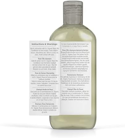 Dr. Organic Dr Organic Rose Otto Shampoo Restoring Mens Womens Natural Vegan Cruelty- Paraben & Sls- Recyclable & Recycled Ocean Bound Plastic Organic 265Ml Packaging May Vary