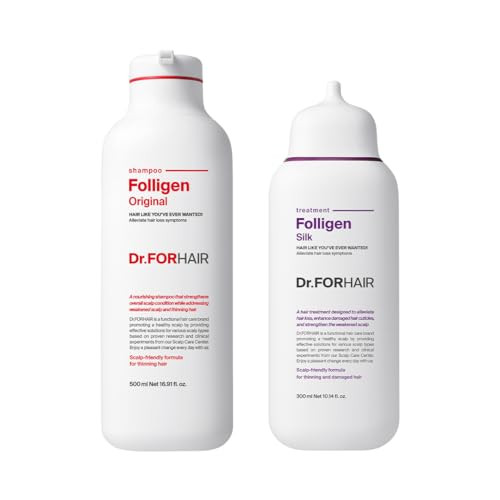 Dr.Forhair Folligen Shampoo & Folligen Silk Treatment For Looking Fuller And Damage Care