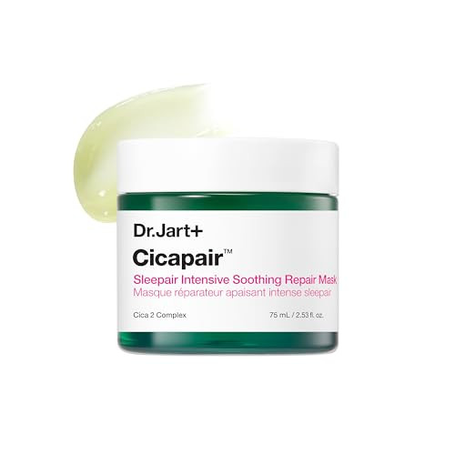 Dr.Jart+ Cicapair Sleepair Intensive Repair Night Korean Face Mask With Centella Asiatica Overnight Face Mask For Glass Skin And Skin Barrier Repair Korean Skin Care 2.53 Fl Oz